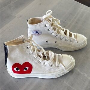 Converse X Play Comme des Garçons High-Top Sneakers - NEW  - Size 6 Women’s